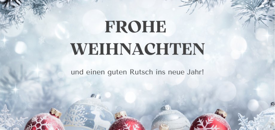 Weiß Rot Weihnachtlich Frohe Weihnachten Grußkarte - 1